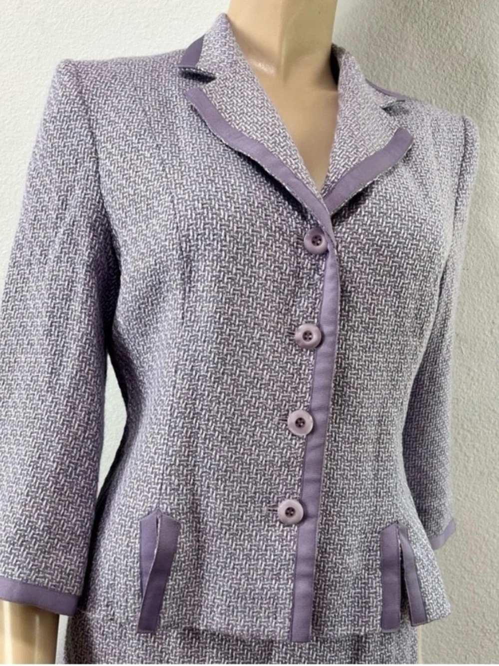 Bergamo by EBI Lilac Tweed Jacket